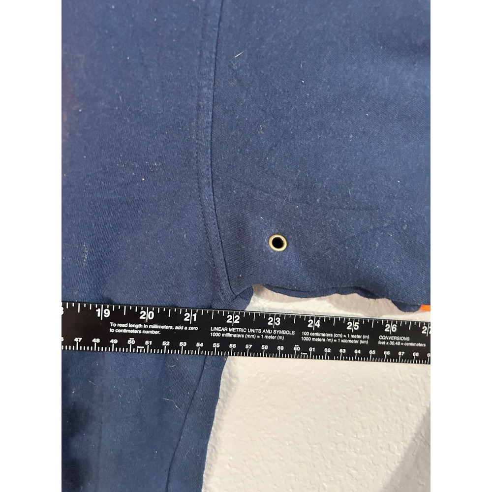 Lee Sport Auburn Tigers Sweatshirt Mens Medium Navy Blue Orange Crewneck Fleece - Picture 7 of 7